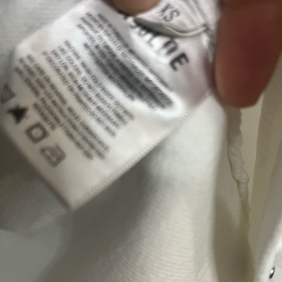 AGOLDE
NYX DENIM SHIRT IN FLOUR Classic White Denim Jacket XS - Picture 8 of 10